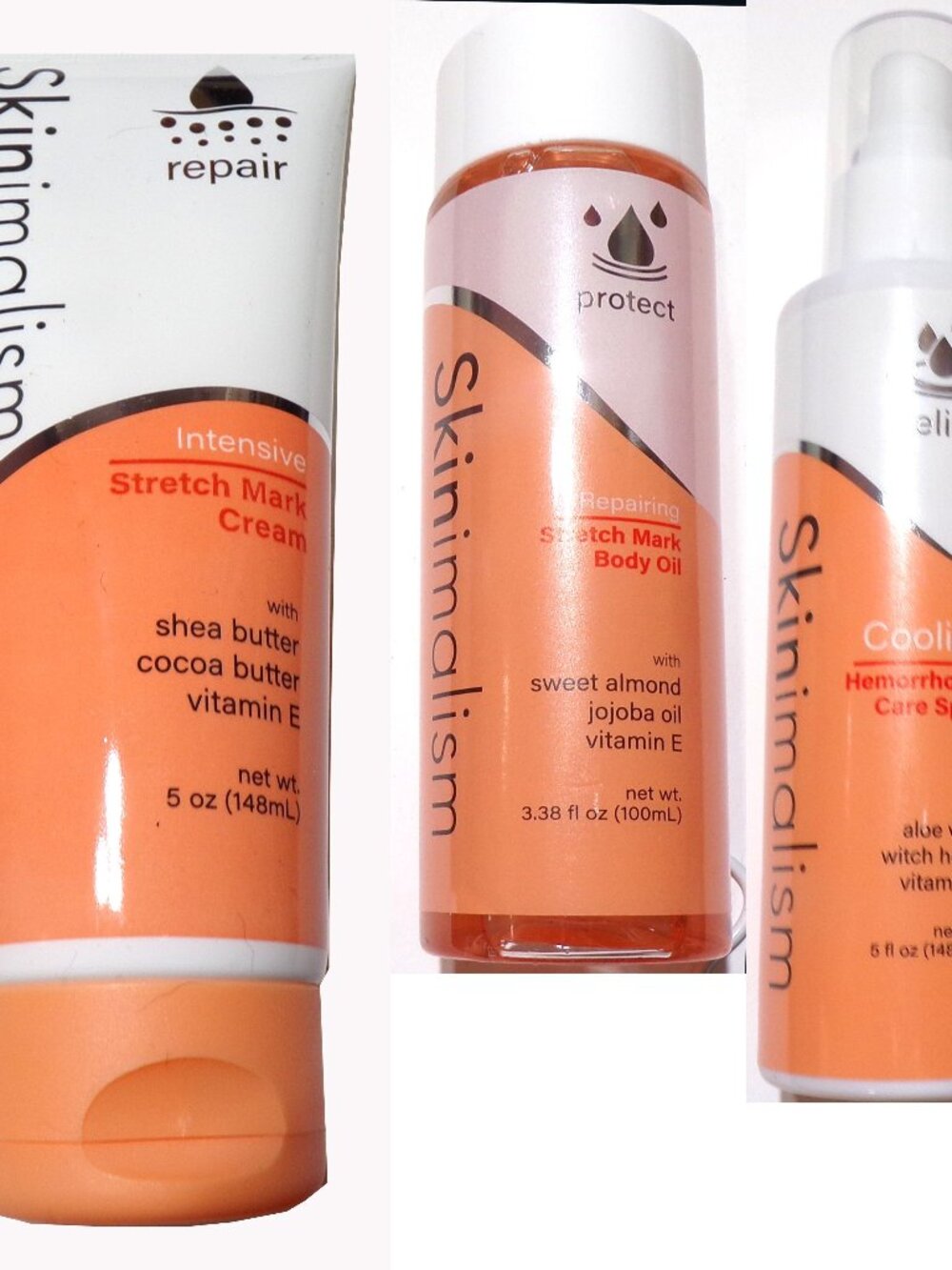 Skinimalism Maternity & Postpartum Set (Cream, Oil, Spray) (Set of 3)